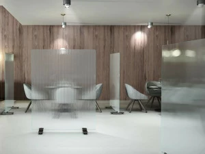 Glas Italia Отдельностоящая офисная перегородка из закаленного стекла