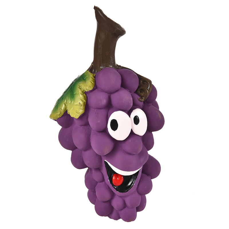 ПР0050078 Игрушка для собак Виноград с пищалкой 20,5см латекс Foxie 