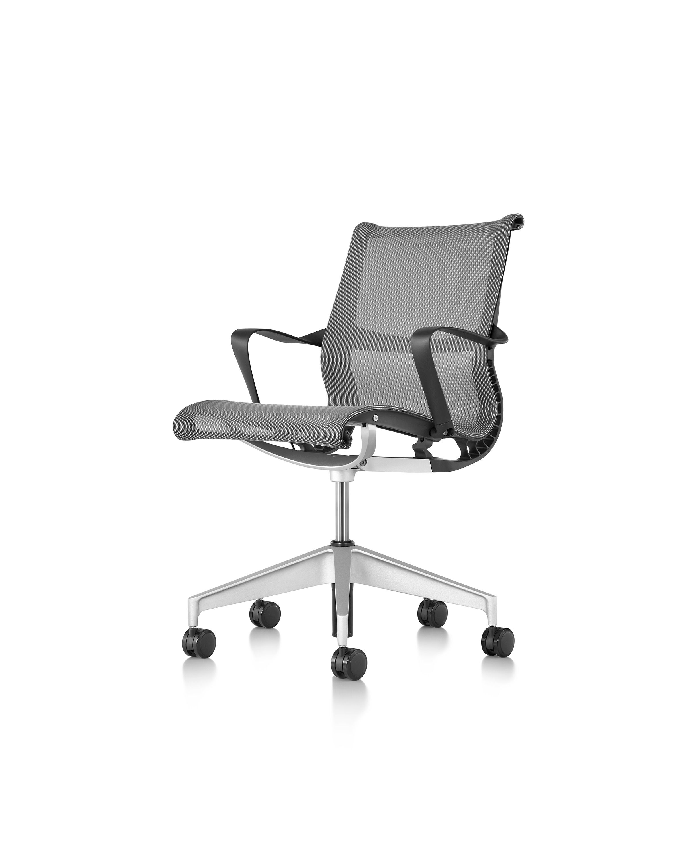 Эргономичный поворотный тканевый офисный стул с подлокотниками Herman Miller Setu ARCH-00086992 - Вид №32