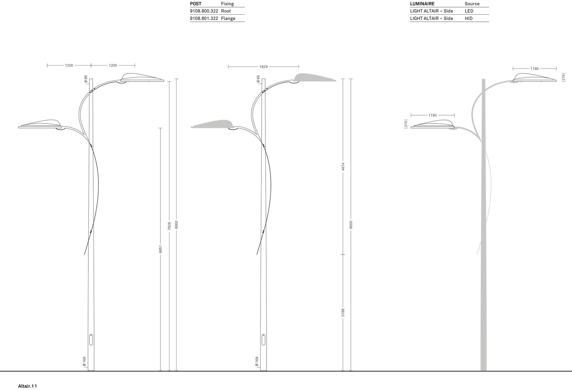 Neri Светодиодная головка столба Altair sun-id-1434536 - Вид №16