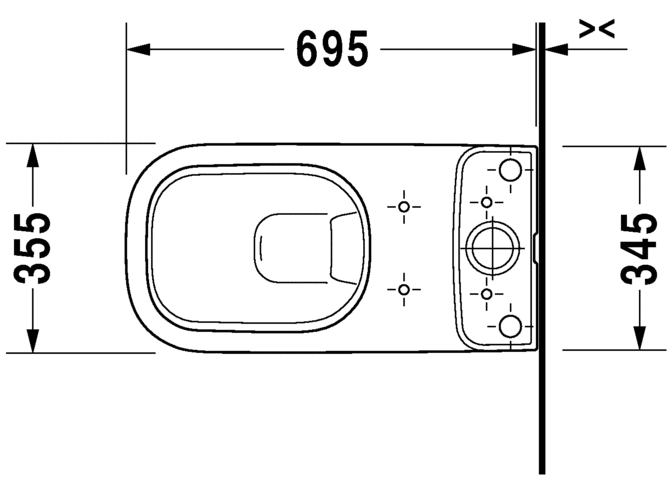 21420900002 Компакт унитаз с бачком Белый Duravit D-Code Германия - Вид №1