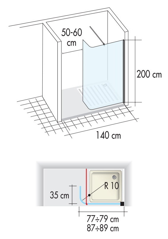Art. 090 Open Air Душевая изгородь Box Docce 2B Box Docce 2.B OpenAir 36755 - Вид №1