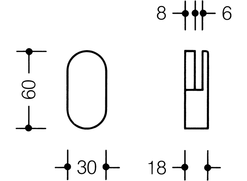 477.01.100 держатель зеркала HEWI USA Produkte  - Вид №2