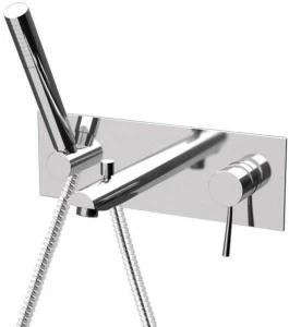 Remer Rubinetterie Смеситель для ванны настенный с тарелкой Minimal N 04