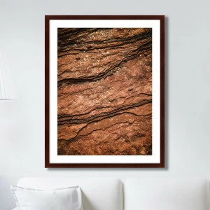 Арт-фотография в деревянной раме 78,5х100 см Rocky glow, Page, Arizona, United-States КАРТИНЫ В КВАРТИРУ  264803 Белый;коричневый;разноцветный