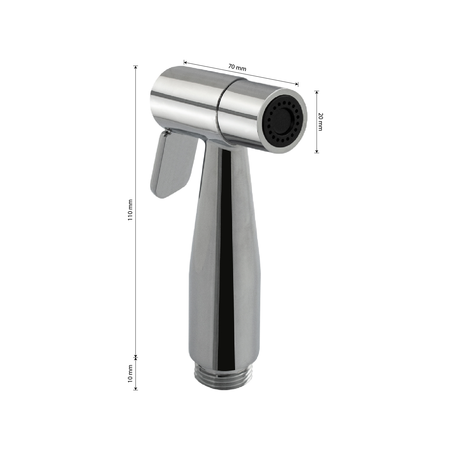 GFmark - Лейка гигиеническая, хромированная, для биде, код: 6064  - Вид №2