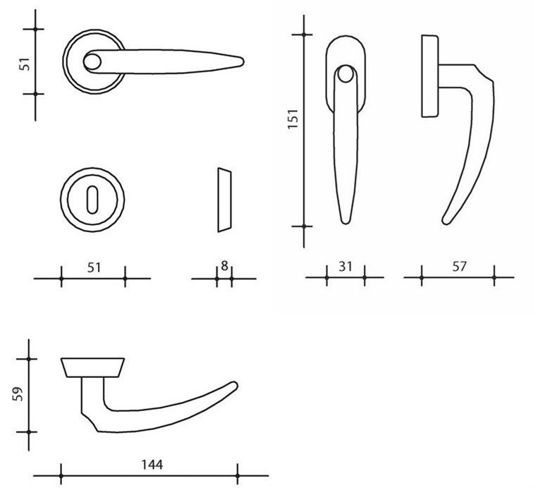 KLEIS Оконная ручка dk Calliope sun-id-1346361 - Вид №1