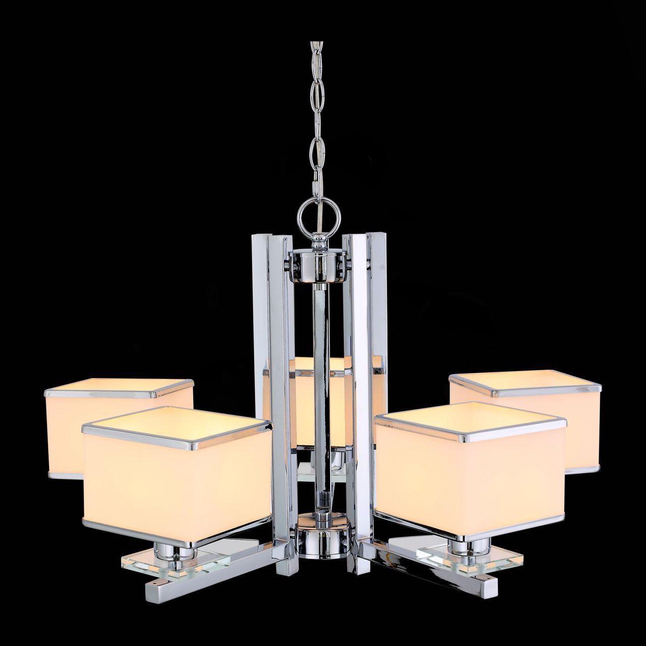 Подвесная люстра ST Luce Diritta SL187.103.05 ST LUCE ДИЗАЙНЕРСКИЕ, DIRITTA 187607 Белый  - Вид №1