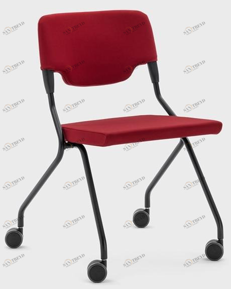 Viganò Стул из ткани с открытой спинкой на колесиках Madam collettività sun-id-1504758