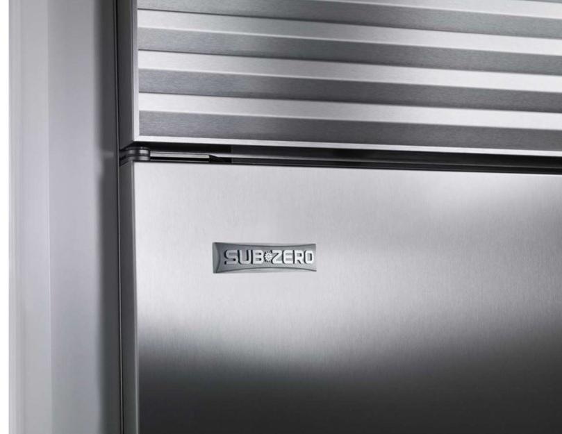 Sub-Zero Американский стальной двухдверный холодильник с морозильной камерой класса а + sun-id-1408615 - Вид №2