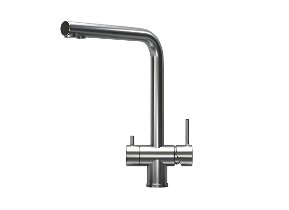 7011, СТАЛЬ САТИН, СМЕСИТЕЛЬ КУХОННЫЙ GRANULA Kitchen Space 7011-ST131 - Вид №1