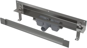 Дренажная система для монтажа в стену, накладная панель под кладку плитки