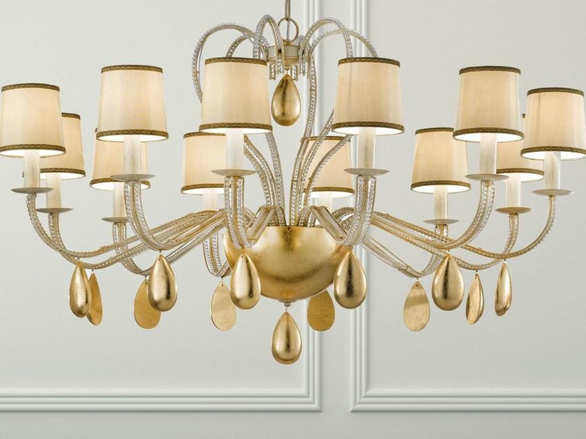 Masiero Металлическая люстра с кристаллами Noblesse sun-id-1502605 - Вид №1