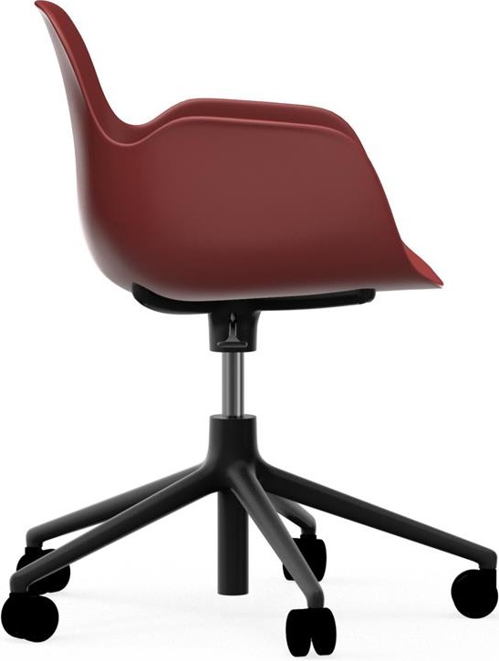 606155 Кресло Swivel 5W Gaslift Black Alu Red Normann Copenhagen Form - Вид №2