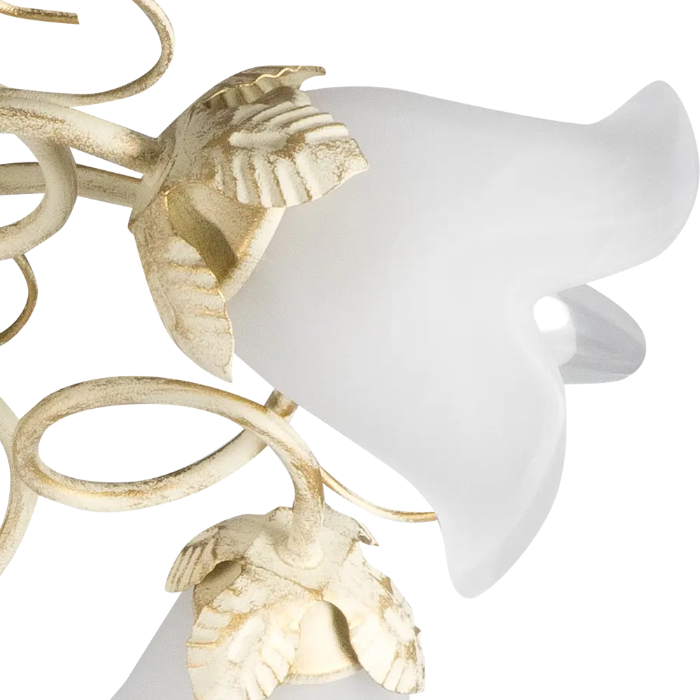 Люстра потолочная Vitaluce Летто 5 ламп 15м² Е14 цвет бежевый матовый STLM-2092817 - Вид №6