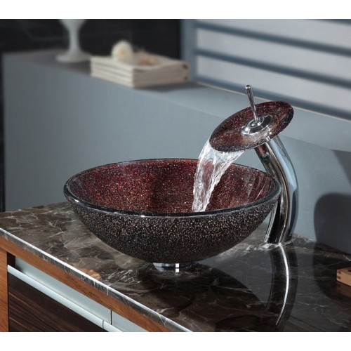 C-GV570-12mm-KGW1700 Накладная раковина на столешницу  прямоугольная Krausru  - Вид №5