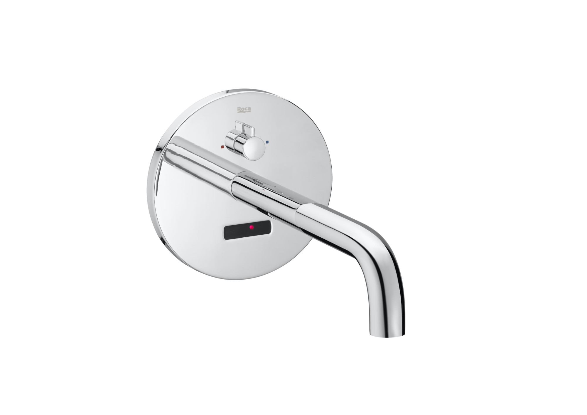 A5A4602C00 Электронный встроенный смеситель для умывальника настенного типа. Блок питания с подключением к сети 230В ROCA Sentronic 