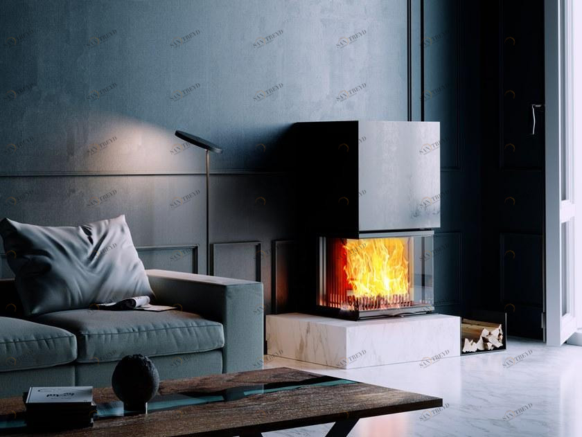 Austroflamm Каминная топка на дровах с панорамным остеклением sun-id-1348801