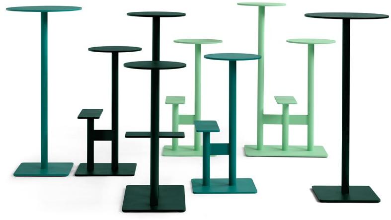 Blå Station Высокий барный стул из алюминия с подставкой для ног Combo Bla Station sun-id-1459300 - Вид №9