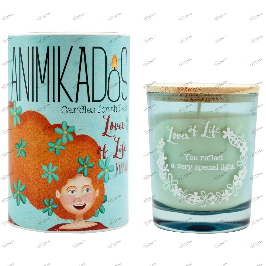 Свеча ароматическая цветочная Lover Of Life Animikados AMBIENTAIR  00-3880952 Белый 