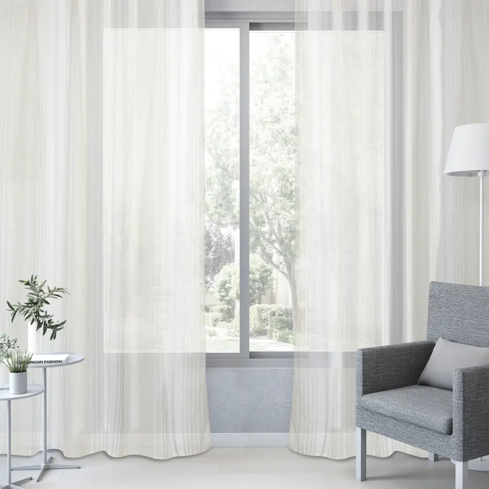 Тюль на ленте Somo 250x280 см цвет белый 83406995 STLM-2044111 INSPIRE  - Вид №3