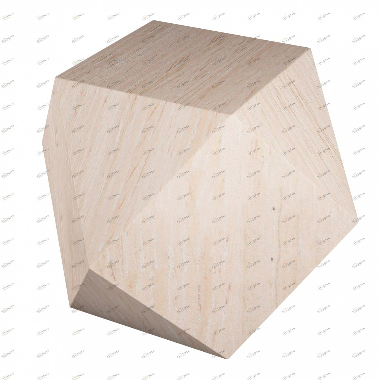 Тумбочка дизайнерская беленый дуб "Многогранник" от Odingeniy ODINGENIY  178332 Бежевый;дуб сонома 