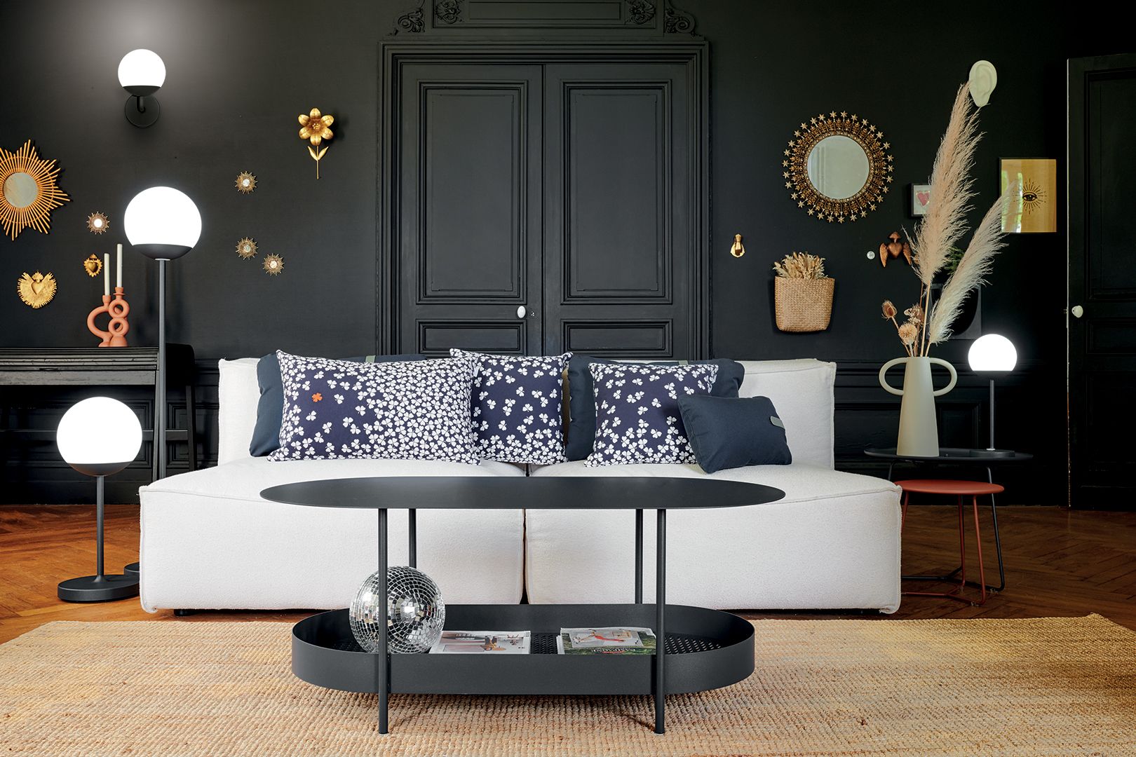 Алюминиевый и стеклянный наружный настенный светильник Fermob Mooon! ARCH-00055615 - Вид №7