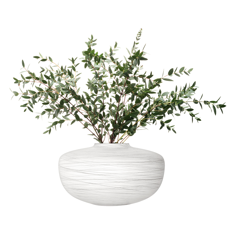 G1606-17-153 Ваза boulder 17,5 см белая LSA International  - Вид №3