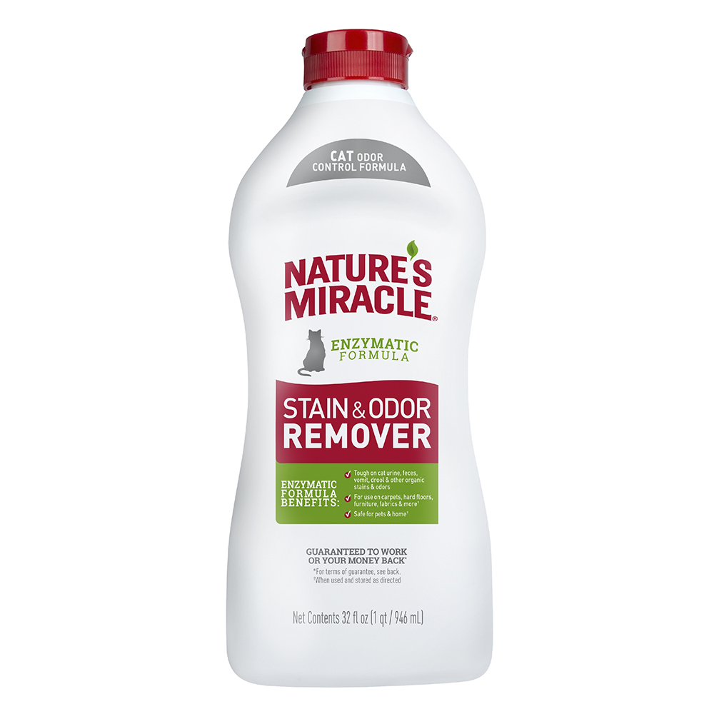 ПР0052213 Уничтожитель пятен и запахов NATURES MIRACLE JFC S&O Remover для кошек универсальный 945мл 8 in 1 8 in 1 Pets 
