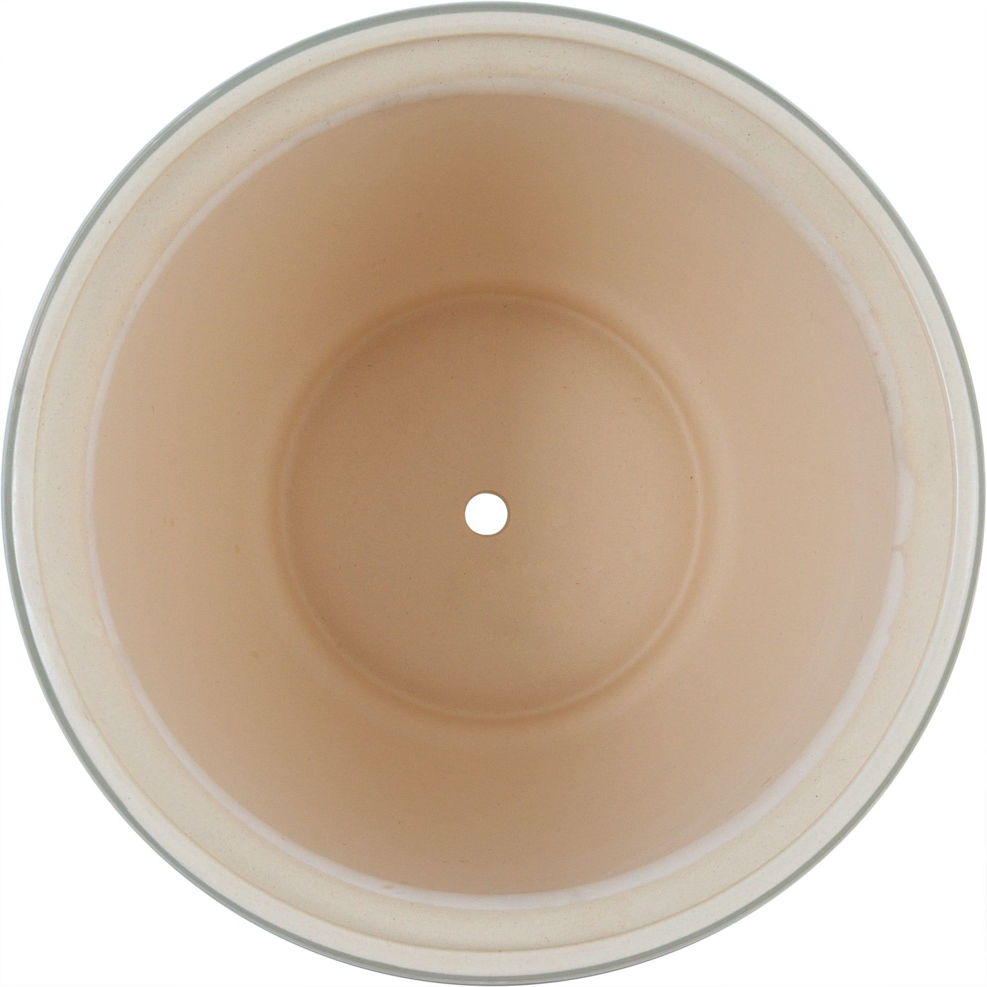 16141588 Горшок цветочный ø29 h22.8 см v7.7 л керамика бежевый/серый Уют Santreyd - Вид №1