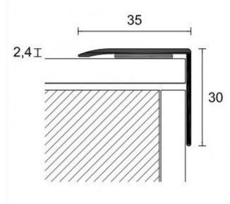 PROFILPAS Соединение пола из алюминия Prestowood sun-id-1401512 - Вид №1