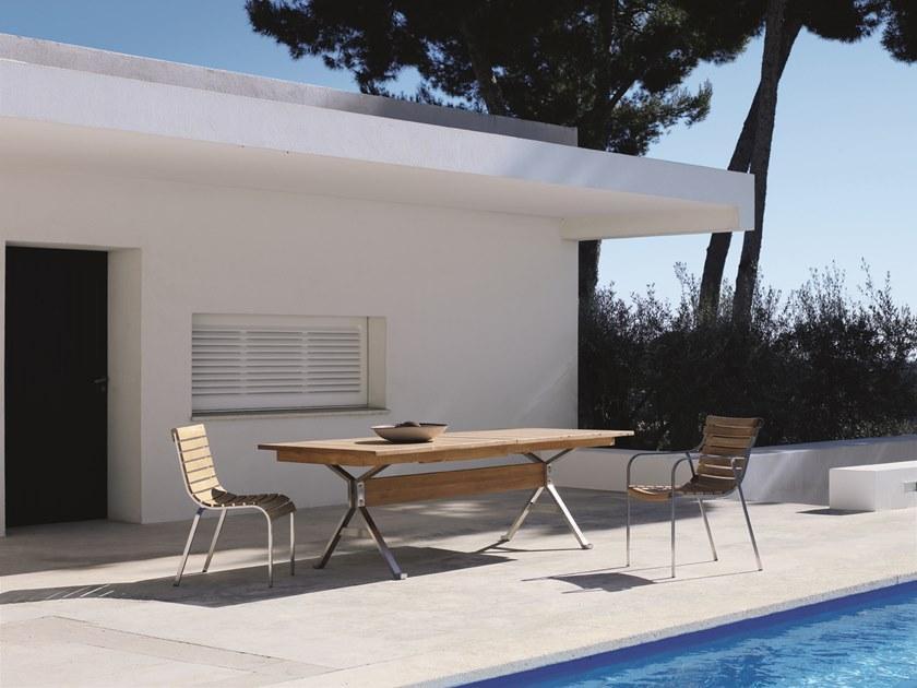 Unopiù Штабелируемый садовый стул из тикового дерева Equinox Sequat - Вид №5