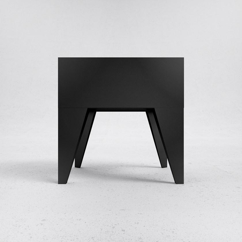 ODESD2 Прикроватная тумба из дуба и фанеры из стального шпона E sun-id-1476482 - Вид №2