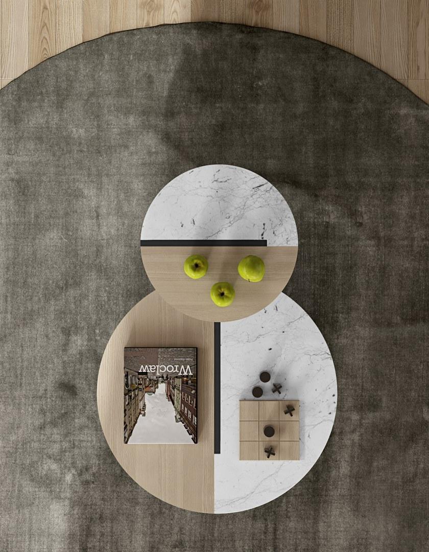 TemaHome Низкий круглый мраморный журнальный столик  9003.628955  - Вид №8