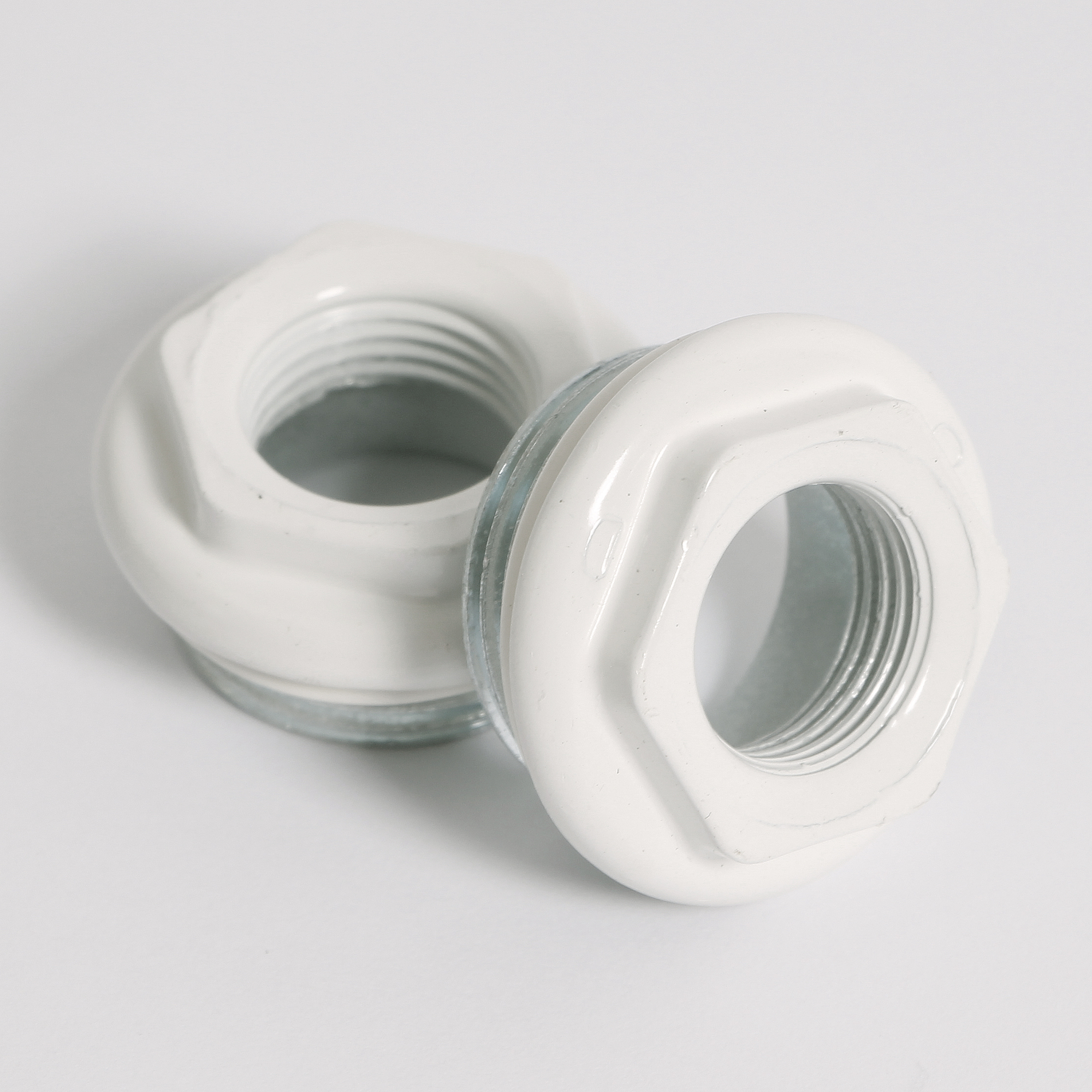 Комплект для подключения радиатора с силиконовой прокладкой TORIDO 1"х1/2" RAL9010 TK12S1 - Вид №5