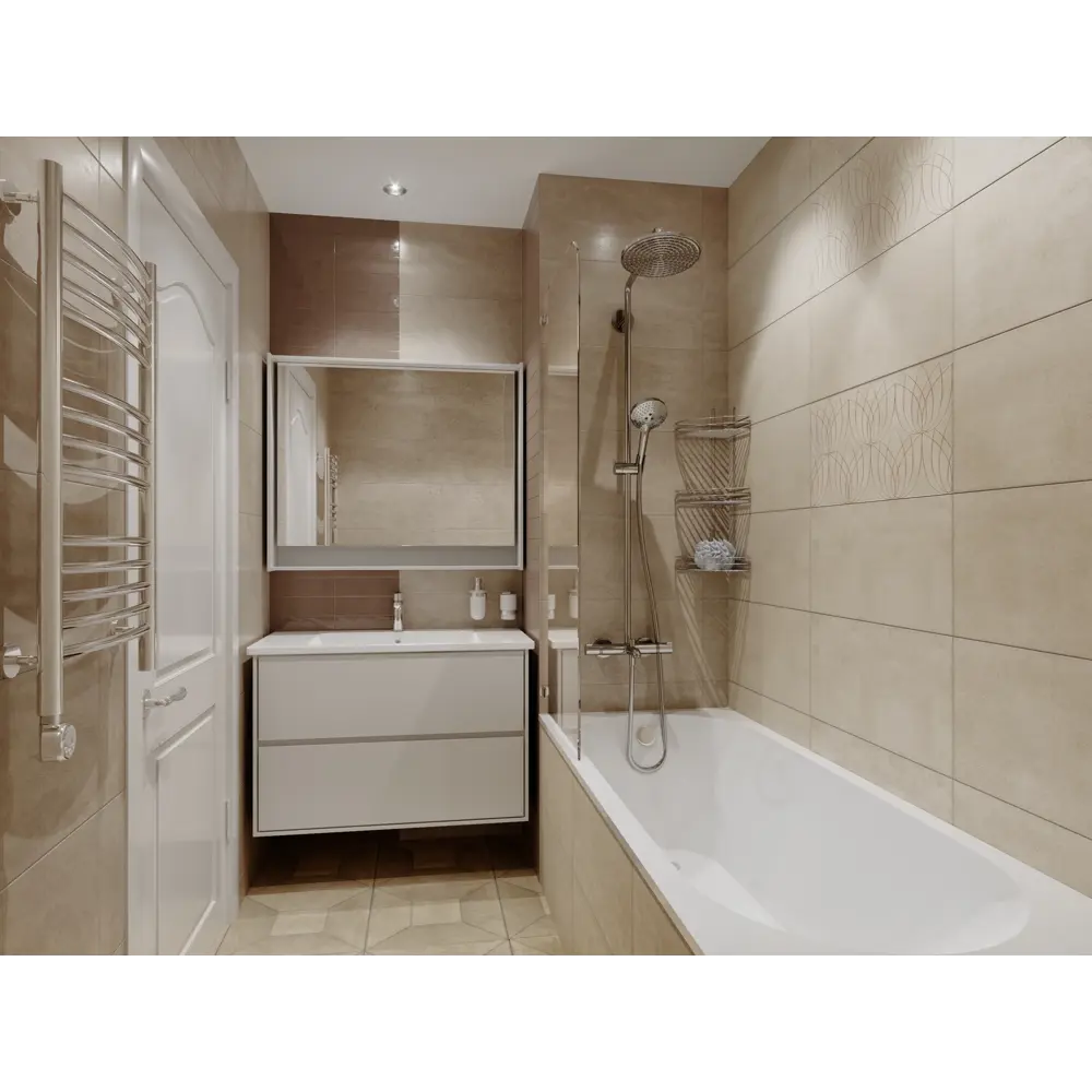 Декор Lotus 60x30 см цвет светло бежевый BELANI STLM-2123060 - Вид №3