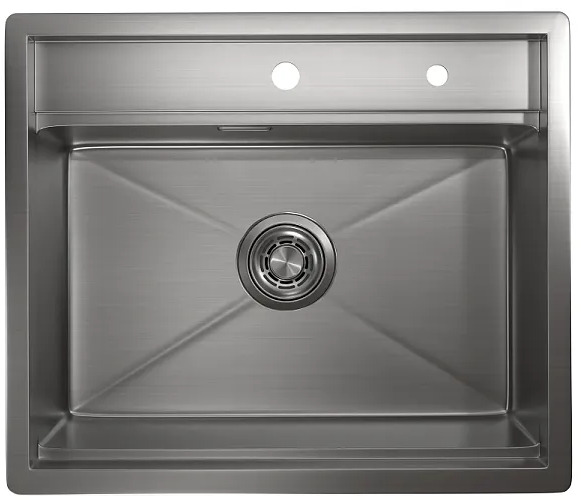 KS-6051, СТАЛЬ САТИН, стальная кухонная мойка KITCHEN SPACE