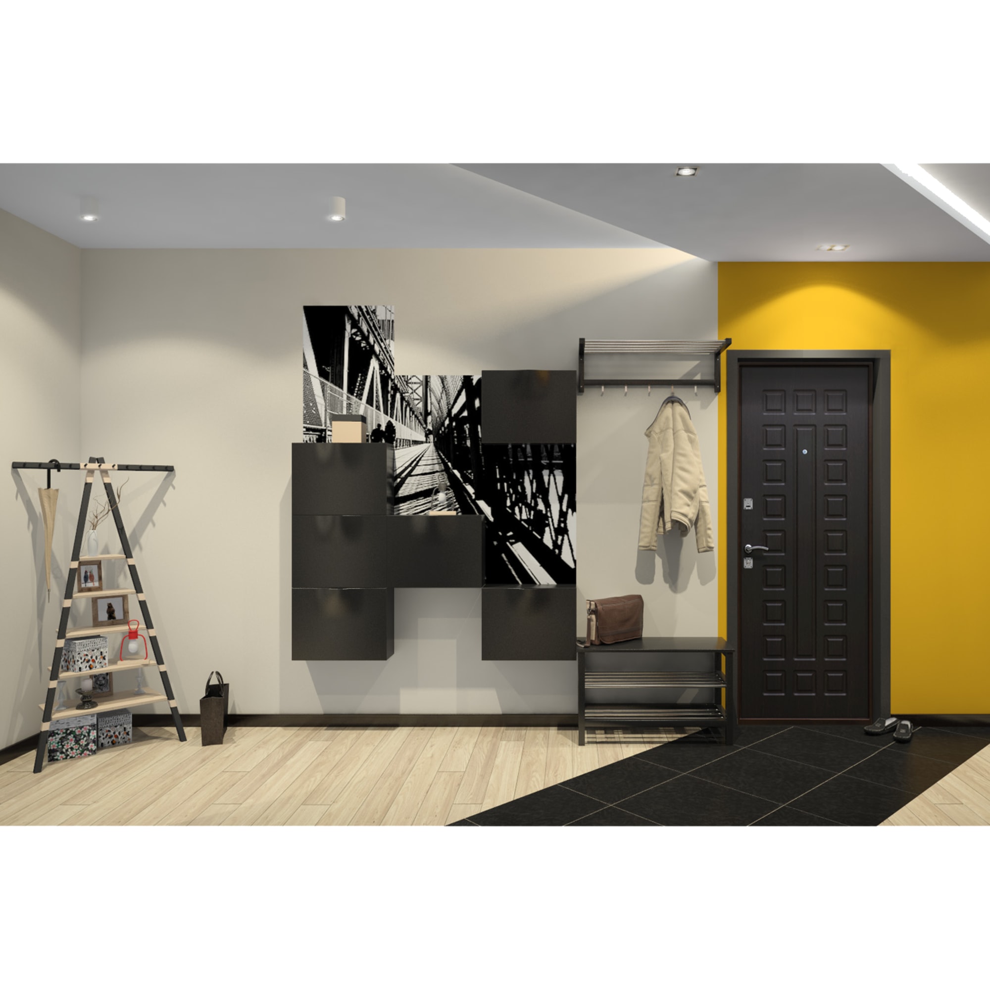 82133062 Дверь входная металлическая Йошкар РФ, 860 мм, правая, цвет венге Santreyd  - Вид №12