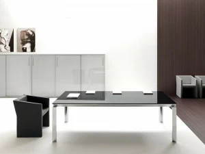 Martex Стол для совещаний прямоугольный стеклянный Han