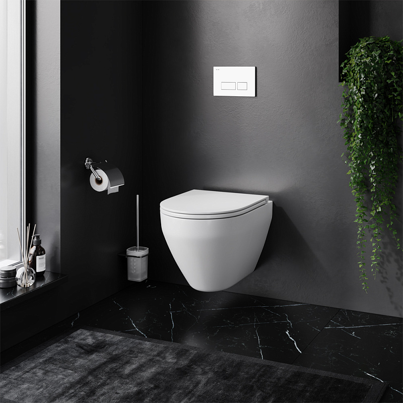 IS47001.701700 Инсталл с клав Pro S белый с подв унит Spirit V2.0 FlashClean с сид м/л AM.PM Spirit 2.0  - Вид №1