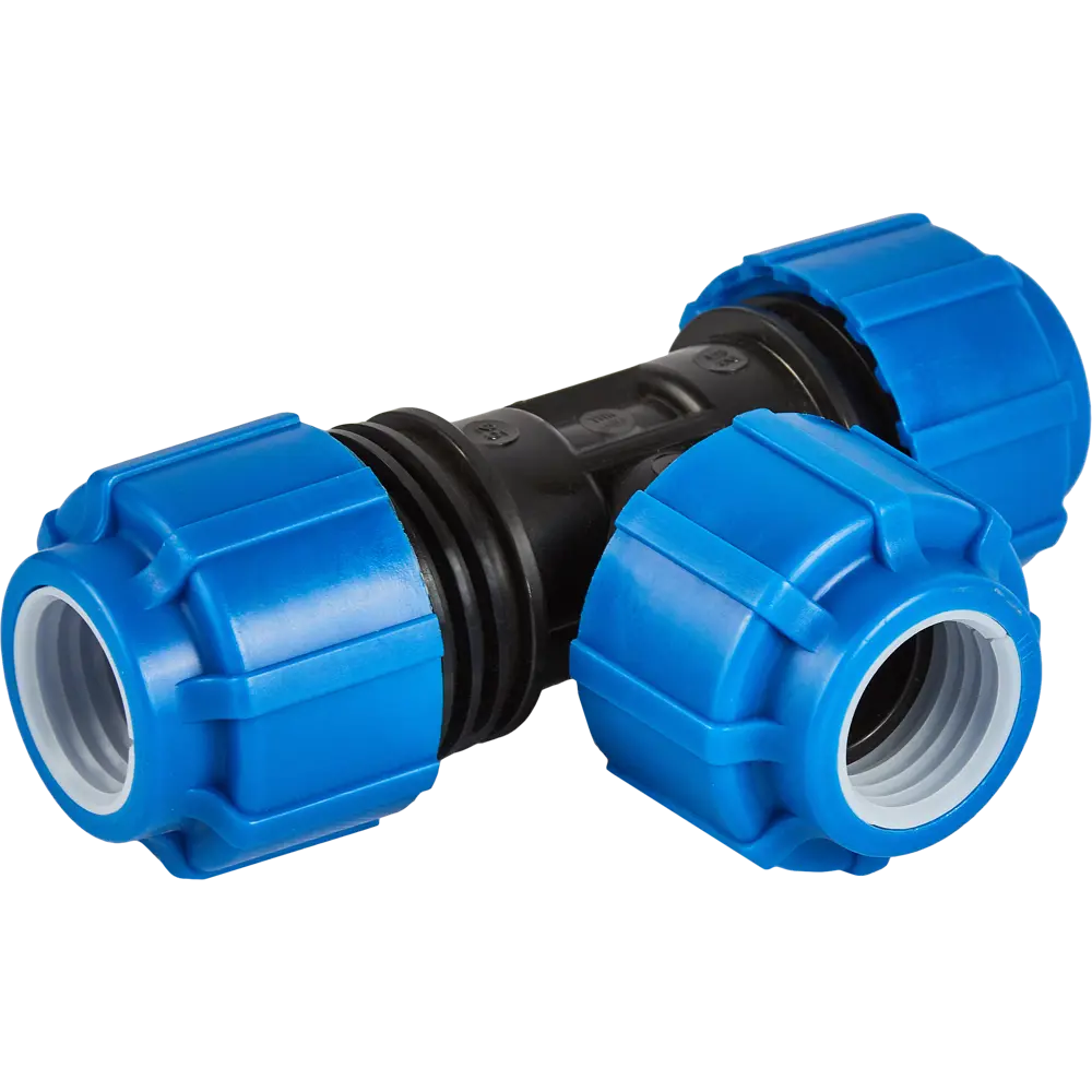 Тройник комбинированный ПОЛИТЭК для полиэтиленовых труб 25x1"x25 мм 82382663 STLM-1509233