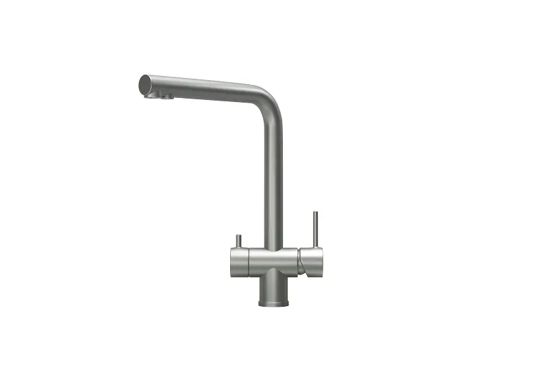 KS-7011, МАТОВАЯ СТАЛЬ, СМЕСИТЕЛЬ КУХОННЫЙ KITCHEN SPACE GRANULA 7011-ST33 - Вид №1