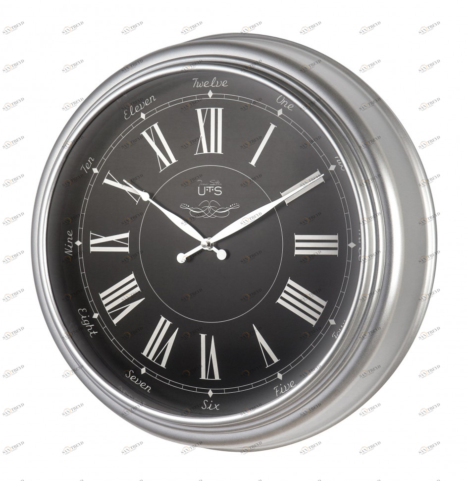 Часы настенные серые Tomas Stern 9026 TOMAS STERN ДИЗАЙНЕРСКИЕ 00-3872775 Серый 