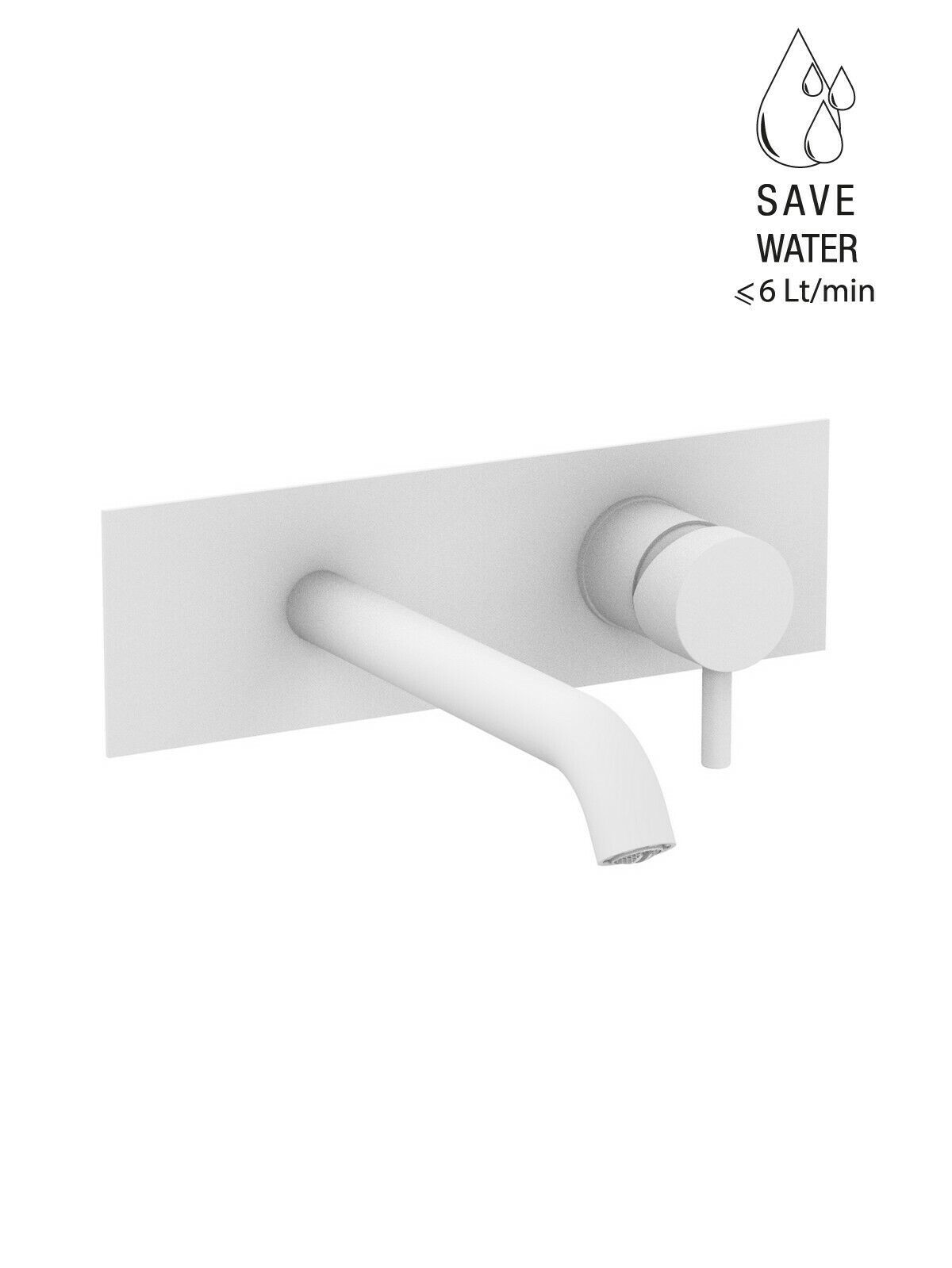 Настенный однорычажный смеситель для раковины с ограничителем расхода Rubinetterie Frattini Pepe XL ARCH-00076573 - Вид №63