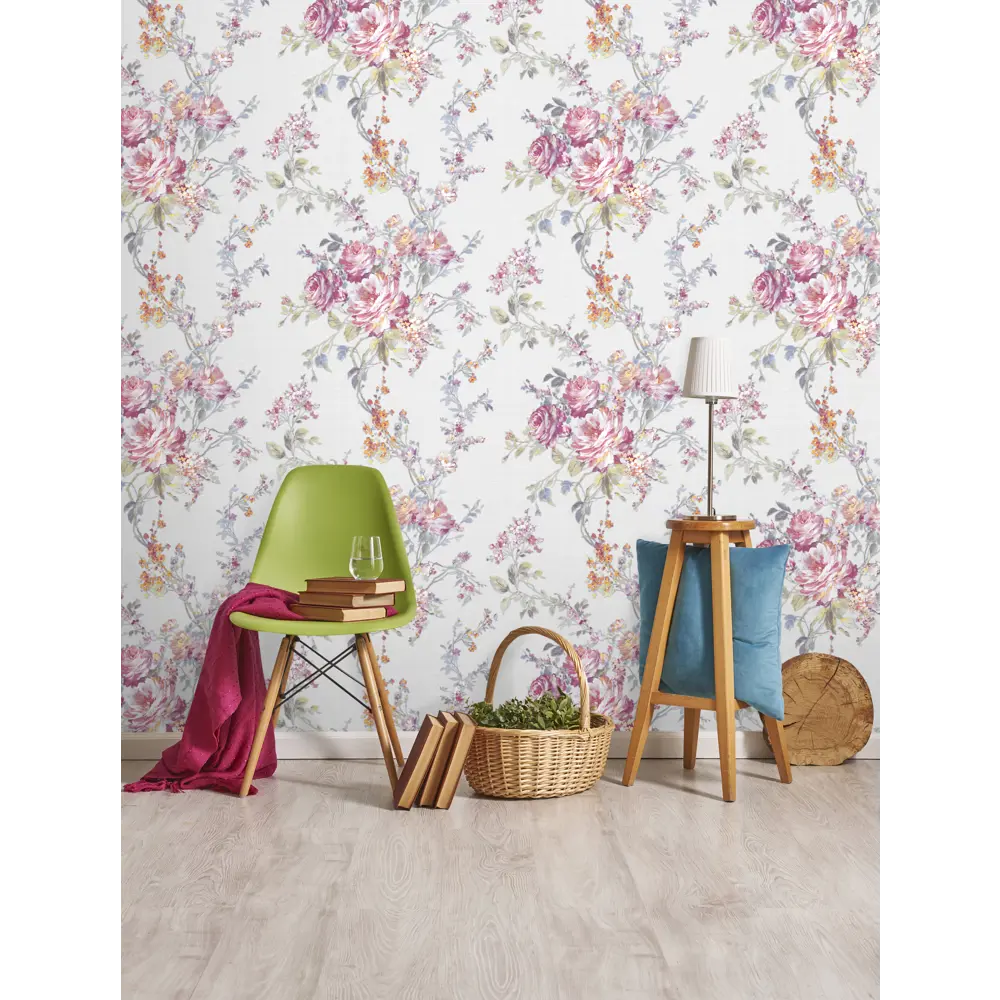 Обои флизелиновые Startdeco Полина голубые 1.06 м 989214 STLM-2119697 - Вид №3