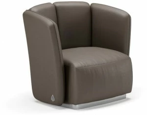 SM Living Couture Мягкое кожаное кресло с подлокотниками Diamond Pna_06