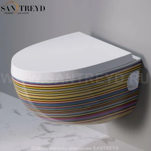 S511430 Подвесной унитаз настенный Белый A. e T. Italia OVAL Италия