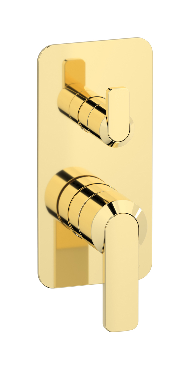 Встроенный смеситель для душа с двухходовым дивертером WE ARE IB c6310ii Pale Gold C-67