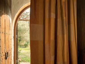 Ручная вышитая ткань для штор