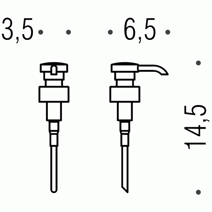 B9353 Помпа дозатора жидкого мыла Melo/Khala/Link/Luna COLOMBO Colombo Design  - Вид №1